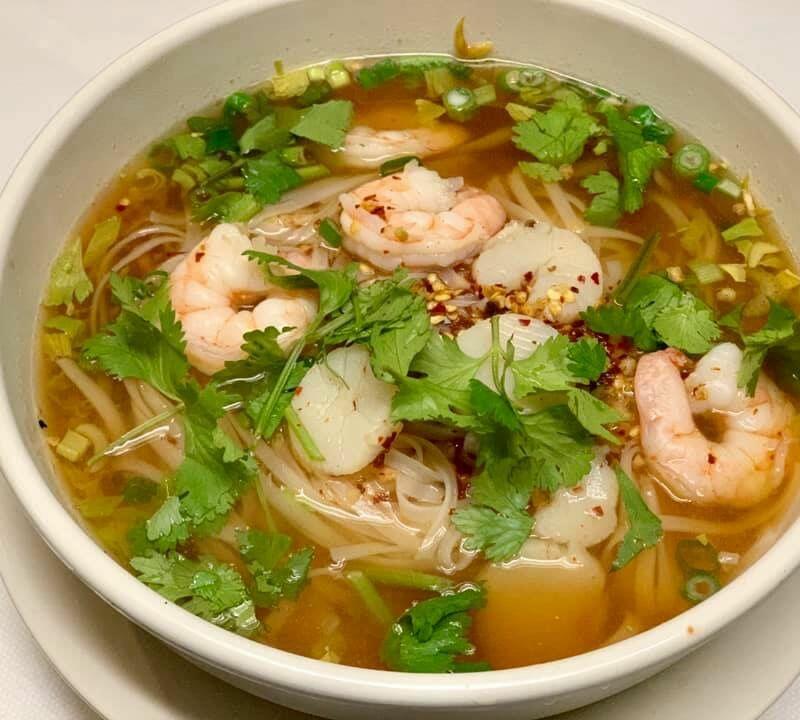 Hot And Sour Noodle Soup Shrimp
